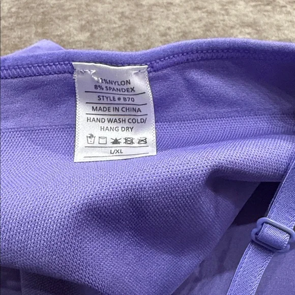 Vibrant Purple Halter Crop Top - Picture 4 of 4